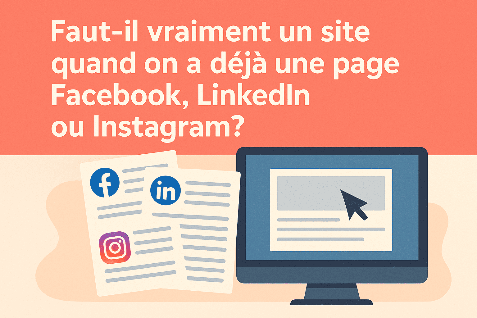 You are currently viewing Faut-il vraiment un site quand on a déjà une page Facebook, LinkedIn ou Instagram ?